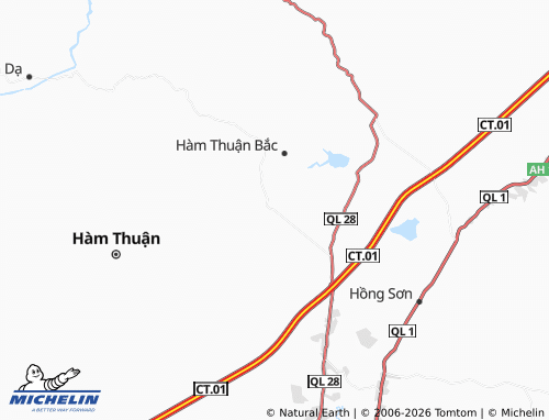 MICHELIN-Landkarte Hàm Phú - ViaMichelin