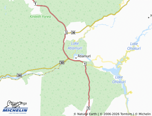 Mapa MICHELIN Ātiamuri - ViaMichelin
