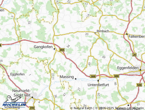MICHELIN-Landkarte Grammelsberg - ViaMichelin