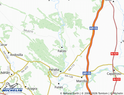 Mapa MICHELIN Falces - ViaMichelin