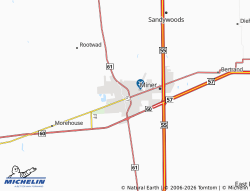 Mapa MICHELIN Sikeston - ViaMichelin