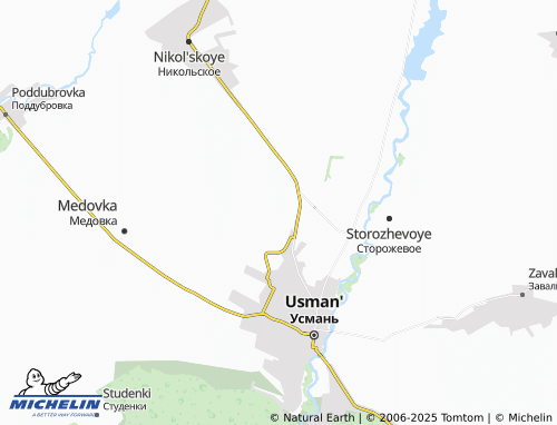 Carte MICHELIN Streletskiye Khutora - ViaMichelin
