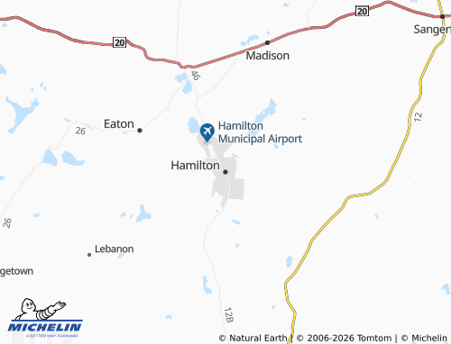 Mappa MICHELIN Hamilton - ViaMichelin