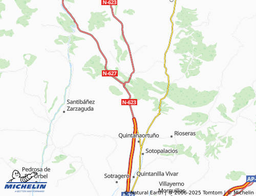 MICHELIN Ubierna map - ViaMichelin