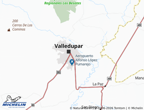 MICHELIN Simón Bolívar map - ViaMichelin