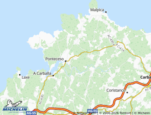 MICHELIN Os Seixos map - ViaMichelin
