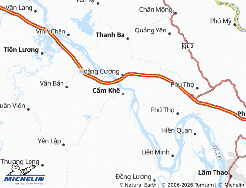 Mapa MICHELIN Cẩm Khê - ViaMichelin
