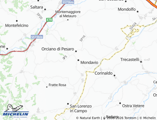 Carte MICHELIN Mondavio - ViaMichelin
