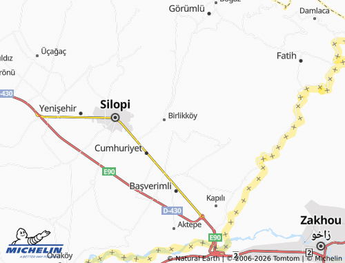 MICHELIN Özgen map - ViaMichelin