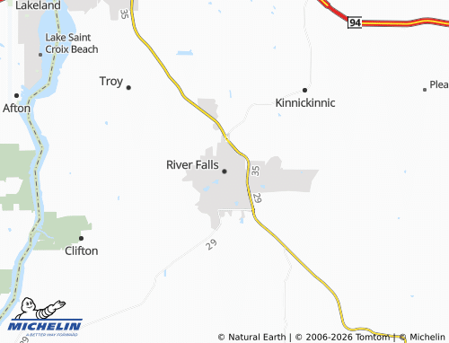 Mappa MICHELIN River Falls - ViaMichelin