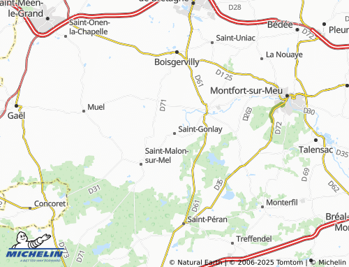 MICHELIN-Landkarte Saint-Gonlay - ViaMichelin