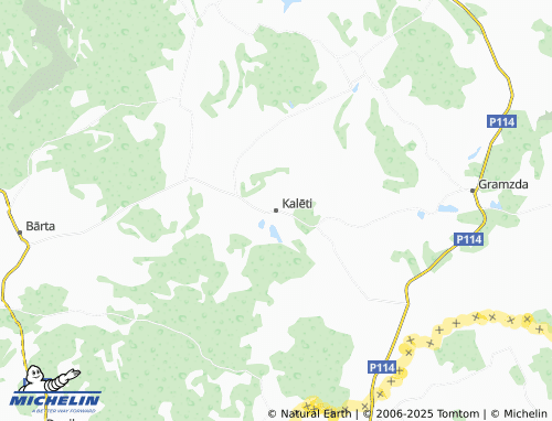 MICHELIN Kalēti map - ViaMichelin
