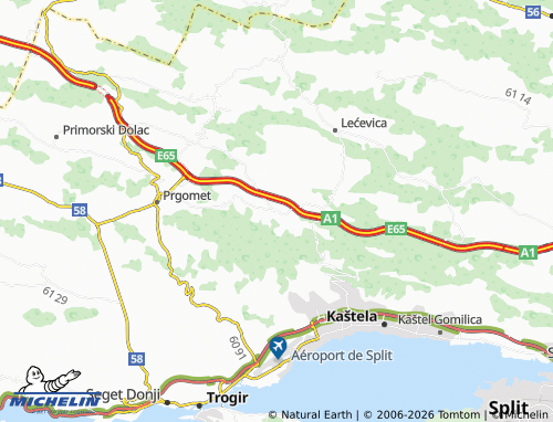 Mapa MICHELIN Radošić - ViaMichelin