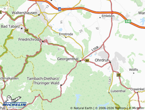 Carte MICHELIN Catterfeld - ViaMichelin
