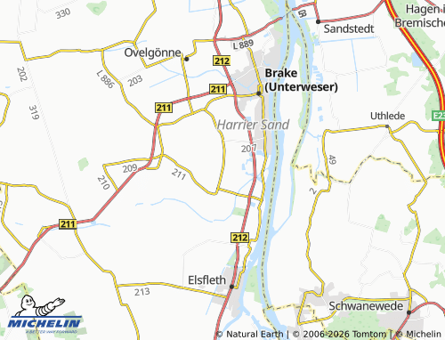 MICHELIN Sandfeld map - ViaMichelin
