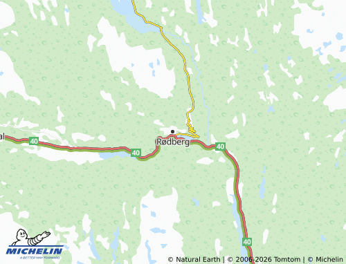 Carte MICHELIN Rødberg - ViaMichelin