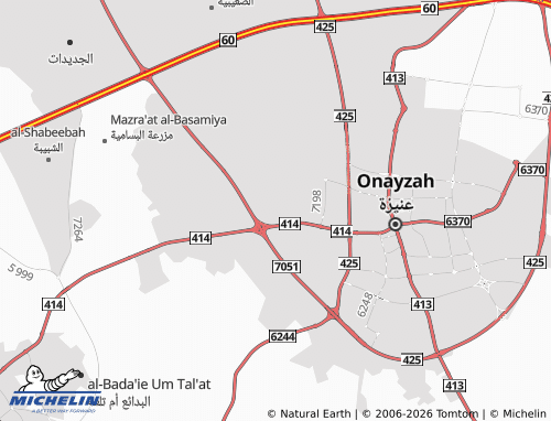 MICHELIN-Landkarte Al Wahlan - ViaMichelin