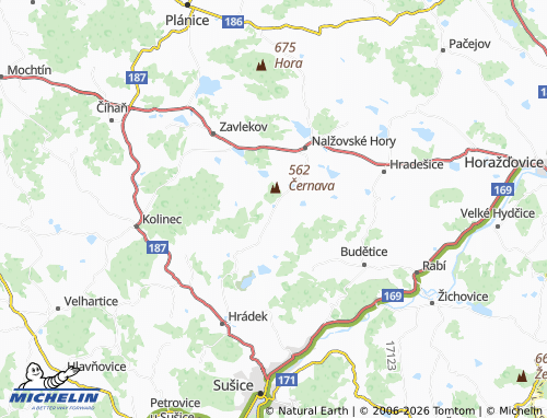 MICHELIN Sedlečko map - ViaMichelin