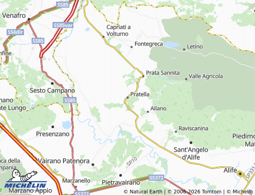 Mapa MICHELIN Pratella - ViaMichelin