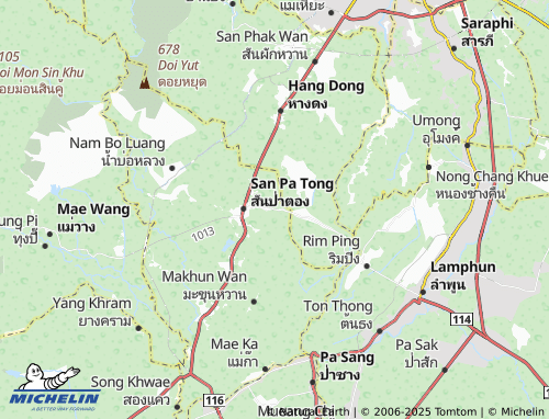 MICHELIN Thung Tom map - ViaMichelin