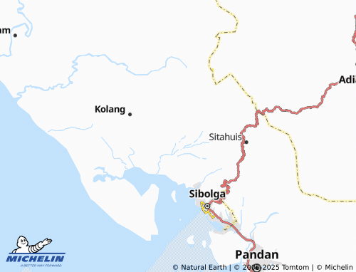 MICHELIN Tapian Nauli III map - ViaMichelin