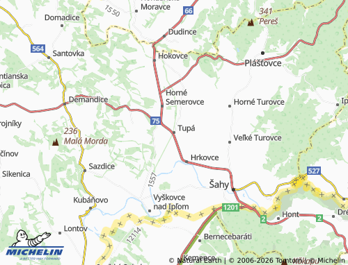 MICHELIN Tupá map - ViaMichelin
