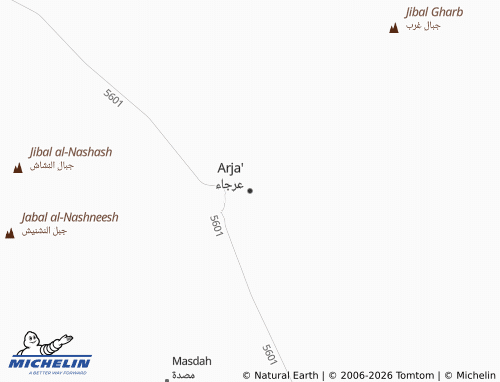 MICHELIN Arja map - ViaMichelin