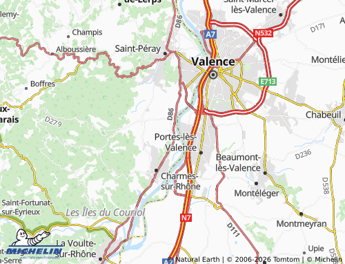 MICHELIN-Landkarte Soyons - ViaMichelin