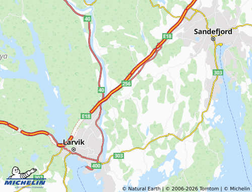 MICHELIN Verningen map - ViaMichelin