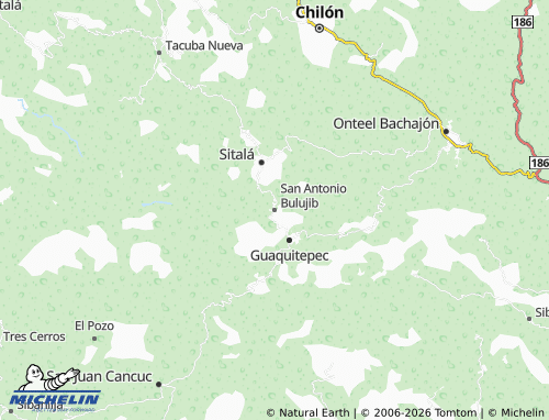 MICHELIN San Antonio Bulujib map - ViaMichelin