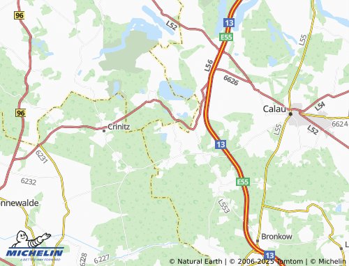 Mapa MICHELIN Groß-Mehßow - ViaMichelin