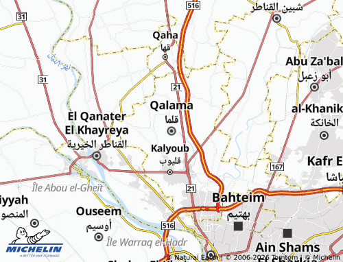 Mapa MICHELIN Qalama - ViaMichelin