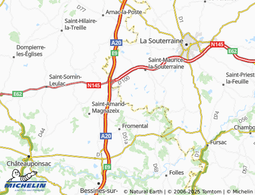 Mapa MICHELIN La Croisière Saumagne - ViaMichelin