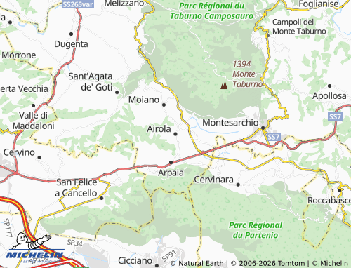 Mapa MICHELIN Airola - ViaMichelin