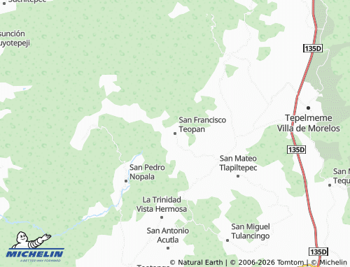 Mappa MICHELIN San Francisco Teopan - ViaMichelin