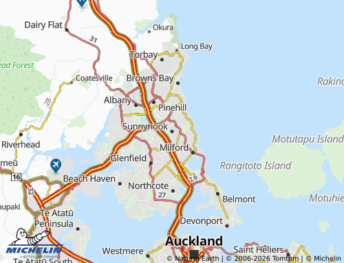 Mapa MICHELIN Sunnynook - ViaMichelin
