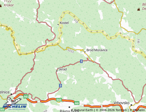 Mapa MICHELIN Smišljak - ViaMichelin