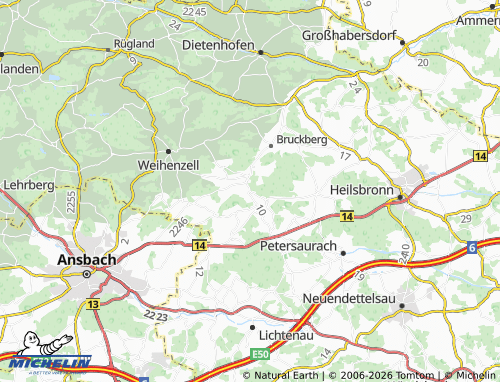 MICHELIN Wustendorf map - ViaMichelin
