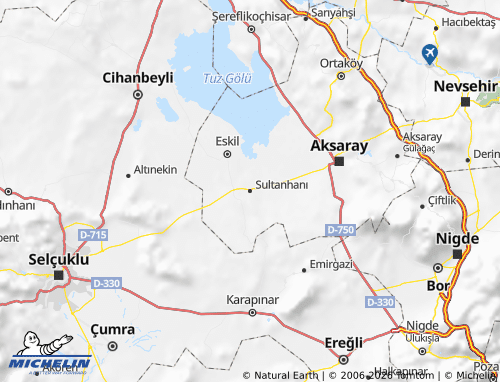 MICHELIN Sultanhanı map - ViaMichelin