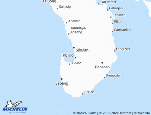 Mappa MICHELIN Polillo - ViaMichelin