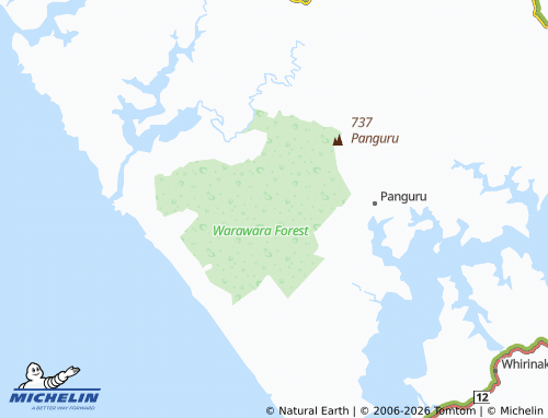 Mapa MICHELIN Warawara Forest - ViaMichelin