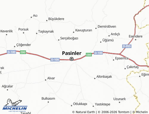 MICHELIN Sivas map - ViaMichelin