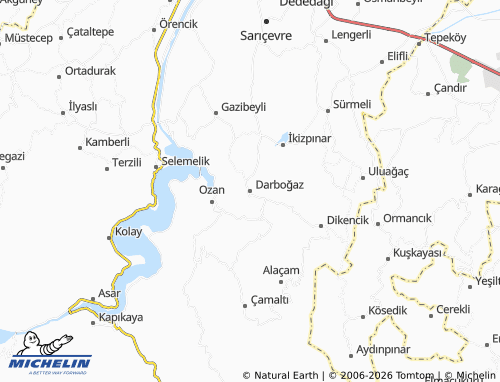Mappa MICHELIN Darboğaz - ViaMichelin