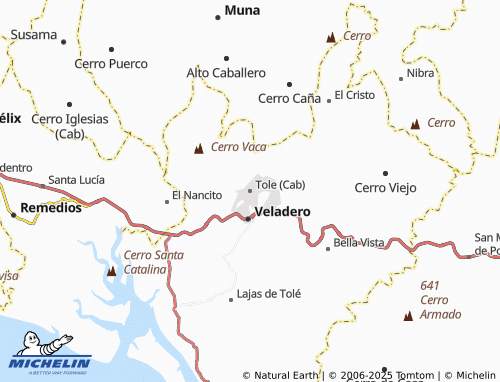 Carte MICHELIN Tole (Cab) - ViaMichelin