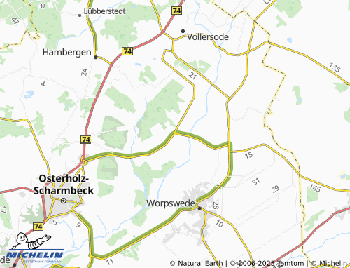 MICHELIN Teufelsmoor map - ViaMichelin