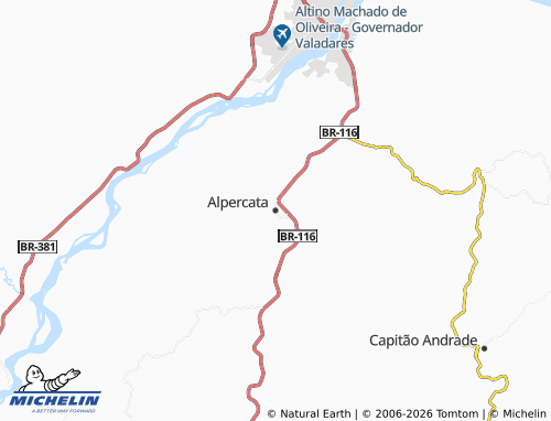 MICHELIN Alpercata map - ViaMichelin