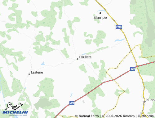 Mapa MICHELIN Džūkstes pagasts - ViaMichelin