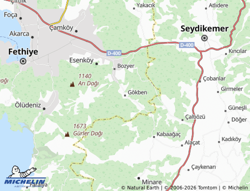 Mappa MICHELIN Gökben - ViaMichelin