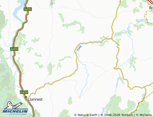 Mappa MICHELIN Llangernyw - ViaMichelin