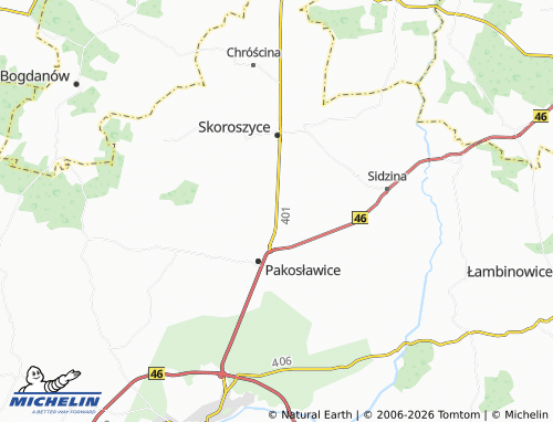 Carte MICHELIN Makowice - ViaMichelin